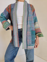 Load image into Gallery viewer, Kantha Quilt Jacket - No. 058
