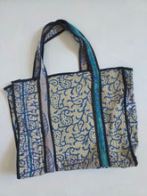 Load image into Gallery viewer, Kantha Tote Bag - Indigo Print