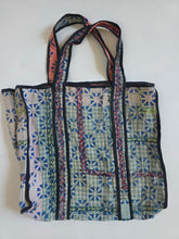 Load image into Gallery viewer, Kantha Tote Bag - Blues