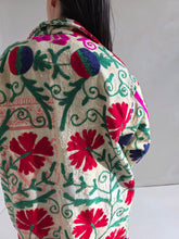 Load image into Gallery viewer, Long Embroidered Quilt Jacket - No. 090
