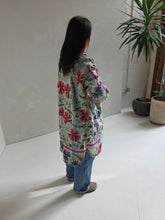 Load image into Gallery viewer, Long Embroidered Quilt Jacket - No. 090