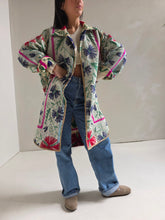 Load image into Gallery viewer, Long Embroidered Quilt Jacket - No. 090