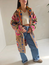 Load image into Gallery viewer, Long Embroidered Quilt Jacket - No. 091