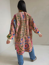 Load image into Gallery viewer, Long Embroidered Quilt Jacket - No. 091