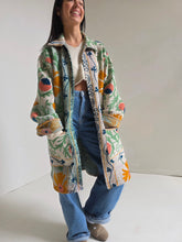 Load image into Gallery viewer, Long Embroidered Quilt Jacket - No. 092