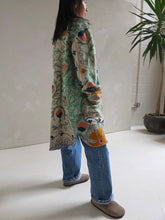 Load image into Gallery viewer, Long Embroidered Quilt Jacket - No. 092