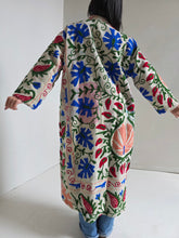 Load image into Gallery viewer, Long Embroidered Quilt Jacket - No. 093
