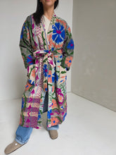 Load image into Gallery viewer, Long Embroidered Quilt Jacket - No. 094