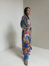 Load image into Gallery viewer, Long Embroidered Quilt Jacket - No. 094