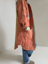 Load image into Gallery viewer, Long Kantha Quilt Jacket - No. 074