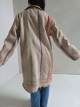 Load image into Gallery viewer, Long Kantha Quilt Jacket - No. 076