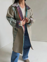 Load image into Gallery viewer, Long Kantha Quilt Jacket - No. 079