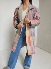 Load image into Gallery viewer, Long Kantha Quilt Jacket - No. 078