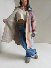 Load image into Gallery viewer, Long Kantha Quilt Jacket - No. 078