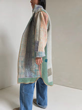 Load image into Gallery viewer, Long Kantha Quilt Jacket - No. 080