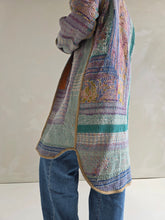 Load image into Gallery viewer, Long Kantha Quilt Jacket - No. 081