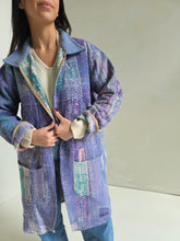 Load image into Gallery viewer, Long Kantha Quilt Jacket - No. 085