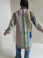 Load image into Gallery viewer, Long Kantha Quilt Jacket - No. 086