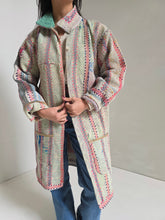 Load image into Gallery viewer, Long Kantha Quilt Jacket - No. 087