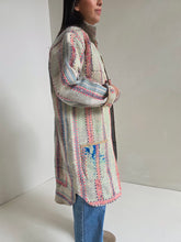 Load image into Gallery viewer, Long Kantha Quilt Jacket - No. 087