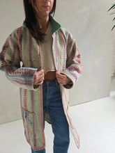 Load image into Gallery viewer, Long Kantha Quilt Jacket - No. 087