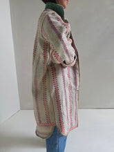 Load image into Gallery viewer, Long Kantha Quilt Jacket - No. 087