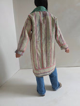 Load image into Gallery viewer, Long Kantha Quilt Jacket - No. 087