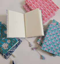 Load image into Gallery viewer, Block Printed Cotton Bound Notebook