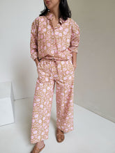 Load image into Gallery viewer, Floral Shore Pant - Clay + Neon Pink