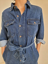 Load image into Gallery viewer, Troy Denim Jumpsuit