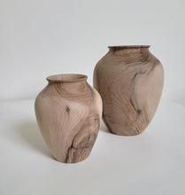 Load image into Gallery viewer, Carved Walnut Wood Vase