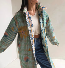 Load image into Gallery viewer, Long Embroidered Quilt Jacket - No. 092