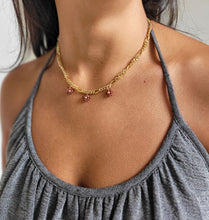 Load image into Gallery viewer, Celeste Garnet Necklace