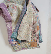 Load image into Gallery viewer, Kantha Quilt No. 076