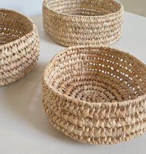 Load image into Gallery viewer, Round Palm Basket Trio