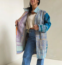 Load image into Gallery viewer, Long Kantha Quilt Jacket - No. 081
