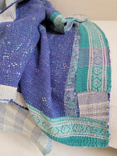 Load image into Gallery viewer, Kantha Quilt No. 086