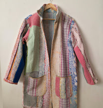 Load image into Gallery viewer, Long Kantha Quilt Jacket - No. 078
