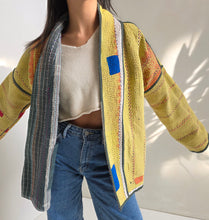 Load image into Gallery viewer, Kantha Quilt Jacket - No. 065