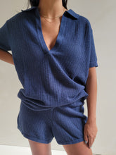 Load image into Gallery viewer, Beachside Crochet Shorts - French Navy
