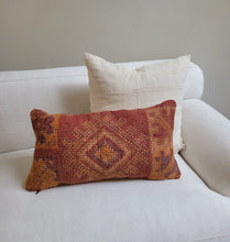 Load image into Gallery viewer, Vintage Wool Kilim Pillow - Magenta