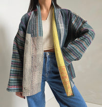 Load image into Gallery viewer, Kantha Quilt Jacket - No. 065