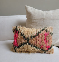 Load image into Gallery viewer, Vintage Wool Pillow - Neon Pink