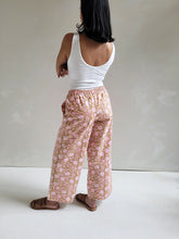 Load image into Gallery viewer, Floral Shore Pant - Clay + Neon Pink