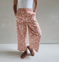 Load image into Gallery viewer, Floral Shore Pant - Clay + Neon Pink