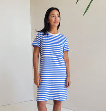 Load image into Gallery viewer, Organic Cotton Softspun Tee Dress - Stripe