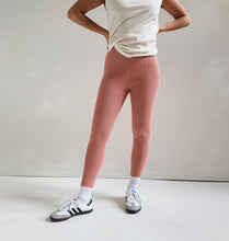 Load image into Gallery viewer, Organic Cotton Ribbed High-Rise Legging