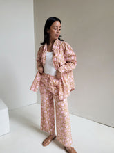 Load image into Gallery viewer, Good Boyfriend Shirt - Floral Clay + Neon Pink