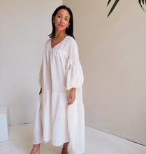 Load image into Gallery viewer, Lucy Organic Cotton Dress - Soft-White