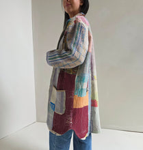 Load image into Gallery viewer, Long Kantha Quilt Jacket - No. 086